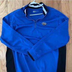 Nike Men's Royal Blue Quarter-Zip Jacket
